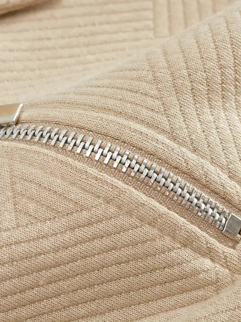 Fuego | Suéter de cremallera con diseño estampado